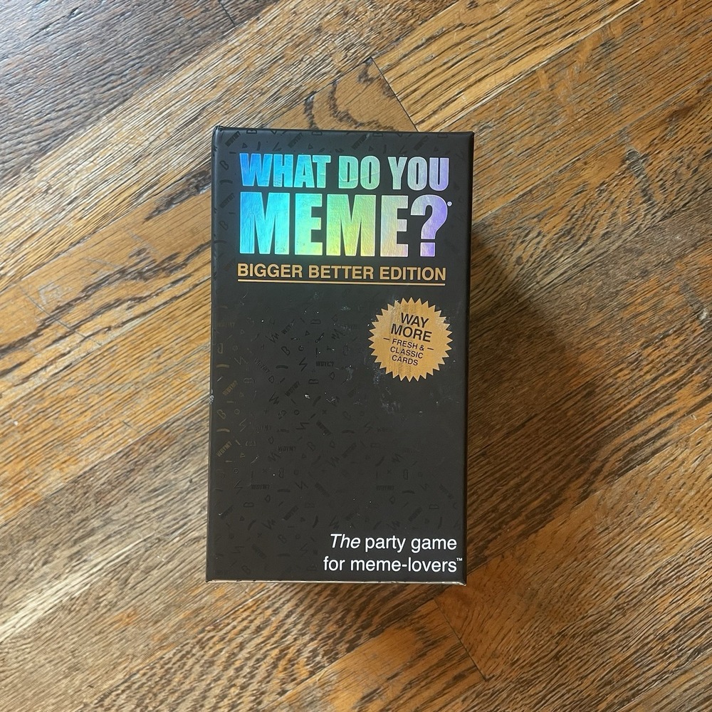 What Do You Meme? Bigger Better Edition Meme Party Card Game Complete 17+ 3+
